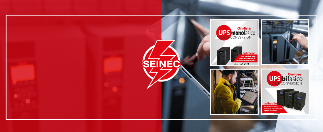 Ingenieros de Seinec realizando mantenimiento de UPS en Quito